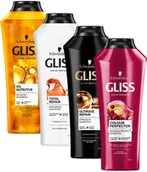 Szampony do włosów - Zestaw regenerujących szamponów do włosów 4x Gliss Kur - miniaturka - grafika 1