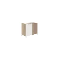 Szafki kuchenne - Szafka Dolna Stojąca Narożna 1 Drzwi Lewa FW-24D Favorit Biel Fadome Sosna Andersen, Półka Obrotowa, Basic, h 10cm - miniaturka - grafika 1