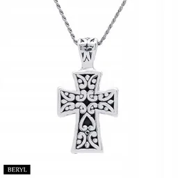 Zawieszka krzyżyk SREBRO 925 krzyż - Biżuteria religijna - miniaturka - grafika 1