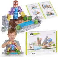 Klocki - Klocki magnetyczne konstrukcyjne dla dzieci zestaw 88 elementów - miniaturka - grafika 1