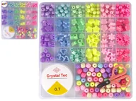 Prace ręczne dla dzieci - Zestaw Koralików Do Robienia Biżuterii 6 Kolorów - miniaturka - grafika 1