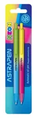 Długopisy - Długopis automatyczny soft touch ASTRAPEN Gradient NEONmania - 2 szt. blister - miniaturka - grafika 1