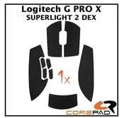 Podkładki pod mysz - Grip Corepad Logitech G PRO X SUPERLIGHT 2 DEX Black - miniaturka - grafika 1