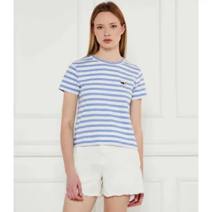 Karl Lagerfeld T-shirt IKON PATCH Regular Fit - Koszulki i topy damskie - miniaturka - grafika 1