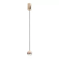 Lampy sufitowe - Bolicina LED lampa wisząca 1-punktowa złota OR85099 - miniaturka - grafika 1