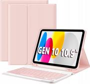 Etui do tabletów - Etui Klawiatura Apple Ipad 10.9 Gen 10 2022 A2696 | Różowy - miniaturka - grafika 1
