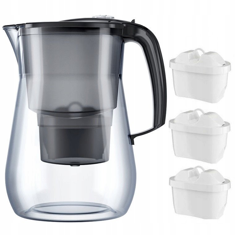 DZBANEK FILTRUJĄCY AQUAPHOR ONYX 4,2L CZARNY +3 FILTRY