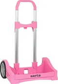 Plecaki - Wózek plecakowy Safta jasnoróżowy 40 x 28 x 85 cm - miniaturka - grafika 1