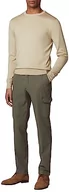 Spodenki męskie - Hackett London Męskie spodnie cargo TEXSTRETCH, brązowe (khaki, 36W/34L, Brązowy (khaki), 36W / 34L - miniaturka - grafika 1