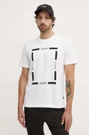 Koszulki męskie - Joop! t-shirt bawełniany męski kolor biały z nadrukiem 30042368 - miniaturka - grafika 1