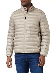 Tommy Hilfiger Męska kurtka z recyklingu, tkana, KAMIEŃ, S - Kurtki męskie - miniaturka - grafika 1