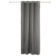 Zasłony - Atmosphera Zasłona zaciemniająca szara kotara z 8 metalowymi przelotkami ułatwiającymi zawieszanie 120899B - miniaturka - grafika 1