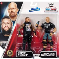 Figurki dla dzieci - WWE MAIN EVENT SHOWDOWN 2-PAK KEVIN OWENS VS 'STONE COLD' STEVE AUSTIN - miniaturka - grafika 1