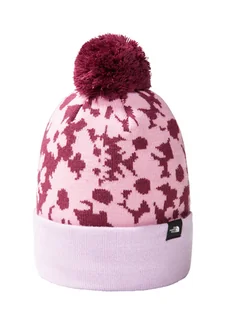 Czapka dziecięca The North Face Kid's Ski Tuke Beanie - boysenberry / gradient floral print - Czapki dla dzieci - miniaturka - grafika 1