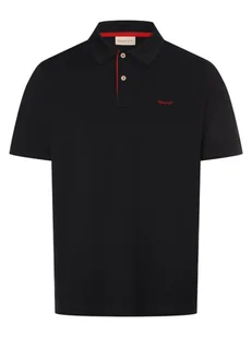 Gant Męska koszulka polo Mężczyźni Bawełna niebieski jednolity, XL - Koszulki męskie - miniaturka - grafika 1
