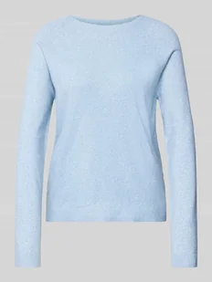 Sweter z dzianiny o kroju regular fit z szerokim wzorem w paski i obniżonymi ramionami model ‘BREE’ - Swetry damskie - miniaturka - grafika 1