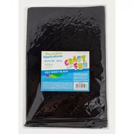 Pozostałe akcesoria dla plastyków - Craft with Fun Ozdoba dekoracyjna Filc Arkusz 20x30/5szt Czern 40/80 - miniaturka - grafika 1