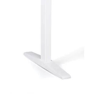 Stół z regulacją wysokości, elektryczny, 675-1325 mm, blat 1800x800 mm, podstawa biała, wenge - Stoły i stoliki do biura - miniaturka - grafika 3