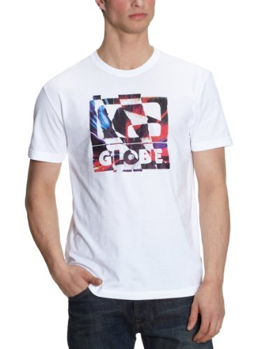 Globe Męski T-shirt Torn Up Tee, biały, XL, gb01024002_