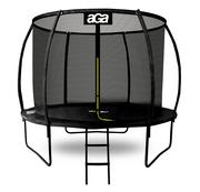 Trampoliny - Aga Aga SPORT EXCLUSIVE Trampolína 250 cm Černá + ochranná síť + žebřík - miniaturka - grafika 1