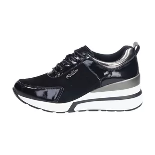 Sokolski Czarne skórzane sneakersy, półbuty damskie T.SOKOLSKI J21-157 - Sokolski - Sneakersy damskie - miniaturka - grafika 1