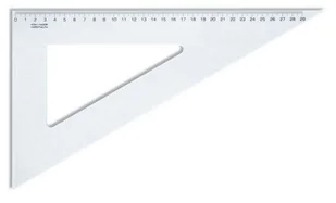 Koh-i-noor Ekierka 60/320 szkolna tran 29cm 0745858000005004 - Linijki, ekierki - miniaturka - grafika 2