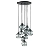 Lampy sufitowe - CUBUS GRAPHITE LAMPA WISZĄCA 9 KOŁO - miniaturka - grafika 1