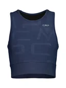 Koszulki i topy damskie - CMP Top funkcyjny w kolorze granatowym ze wzorem - miniaturka - grafika 1