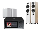 Kino domowe - NAD C 700 V2 (czarny) + Diva 5 (biały) + Pulse Flex 2i (biały) - miniaturka - grafika 1