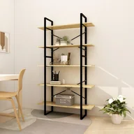Regały - vidaXL 5-poziomowy regał na książki 100x30x175 cm drewno sosnowe 3082003 - miniaturka - grafika 1