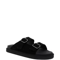 Klapki i japonki męskie - BOSS Skórzane klapki Cliff Sand - miniaturka - grafika 1