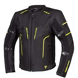 Rebelhorn Blast kurtka motocyklowa dla mężczyzn, odpinana, wodoodporna, oddychająca membrana CE Level 2, ochrona łokci i ramion, system Rebel Clima elementy odblaskowe, kolor czarny/żółty - Odzież motocyklowa - miniaturka - grafika 1