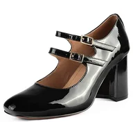 Czółenka - L37 HANDMADE SHOES Damskie czółenka I Wysokie obcasy I Skóra lakierowana I Ręcznie robione Buty I Unikalny Styl I Feel This Way Pump, Black, 36 EU, czarny, 36 EU - miniaturka - grafika 1