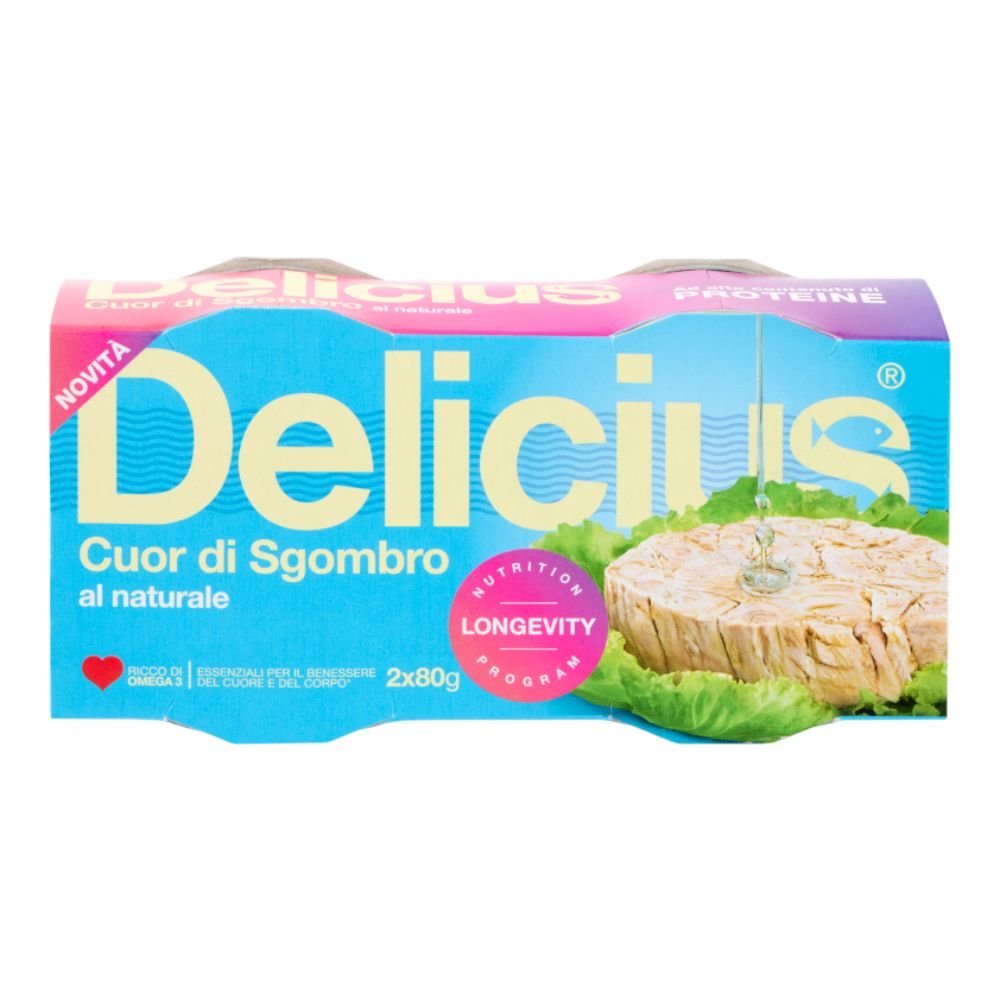 DELICIUS Filety z Makreli w sosie własnym 2x80 g