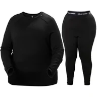 Pozostała odzież narciarska - Helly Hansen Lifa Merino Midweight, plus size komplet damski, czarny - miniaturka - grafika 1