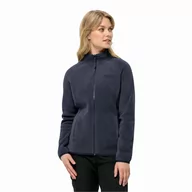Kurtki damskie - Damska kurtka polarowa Jack Wolfskin MOONRISE FZ W night blue - XS - miniaturka - grafika 1
