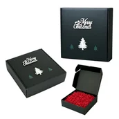 Zestawy upominkowe - Pudełko Świąteczne 320x320x110 na prezent Merry Christmas z wypełnieniem - miniaturka - grafika 1