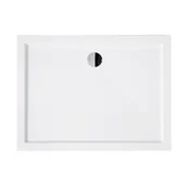 Brodziki prysznicowe - BESCO ALPINA SLIMLINE 120x80 120x80 - miniaturka - grafika 1