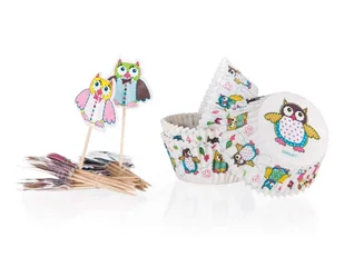 Foremki Na Muffinki Owls 11,5Cm 24 + 24 Sztuki - Formy do ciast - miniaturka - grafika 1