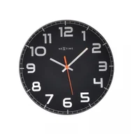 Zegary - Nextime Zegar ścienny Classy czarny 8817 ZW - miniaturka - grafika 1