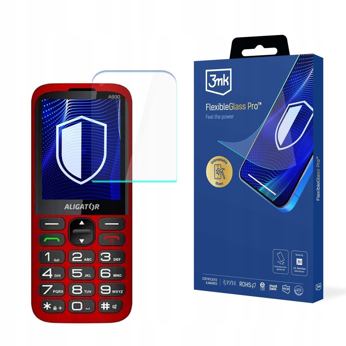 Nietłukące szkło hybrydowe na ekran Aligator A930 4G 3mk FlexibleGlass Pro