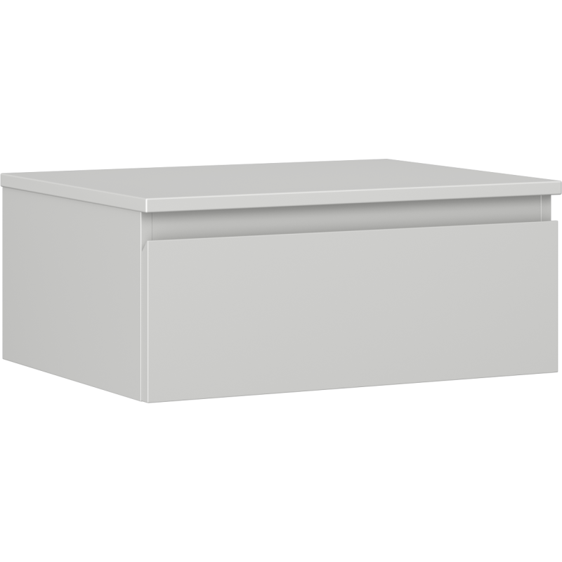 Mexen Orio szafka łazienkowa podumywalkowa 60 cm z blatem, 1 szuflada, szara mat - 91A10-06023-1-BFC62