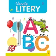 Książki edukacyjne - Wesoła nauka. Wesołe litery. Flamaster suchościeralny - miniaturka - grafika 1