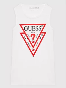 Guess Sukienka codzienna K92K31 KAUD0 Biały Regular Fit - Sukienki i spódniczki dla dziewczynek - miniaturka - grafika 1
