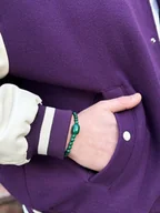 Bransolety męskie - Bransoletka Męska Malachit - miniaturka - grafika 1