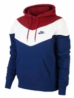 Bluzy damskie - Damska Bluza Nike Sportswear Heritage Kangur z Kapturem BV4956-492 L - miniaturka - grafika 1