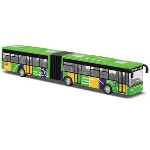 AUTOBUS PRZEGUBOWY METALOWY ZABAWKA DLA DZIECI - Samochody i pojazdy dla dzieci - miniaturka - grafika 1