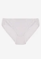 Majtki damskie - Białe Majtki Figi z Bawełny z Ozdobną Koronką Ersenlia - miniaturka - grafika 1