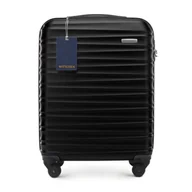 Walizki - Mała walizka z ABS - u i identyfikator z logo WITTCHEN czarna - miniaturka - grafika 1