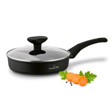 Patelnia Indukcja Mała Gaz Non-stick Pokrywka Starke Pro Dante 20 cm